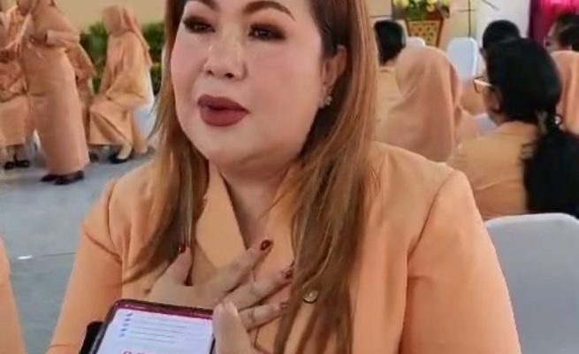 Natalin Leonard S. Ampung Resmi Jabat Plt. Ketua Dharma Wanita Persatuan Provinsi Kalteng 2024-2029