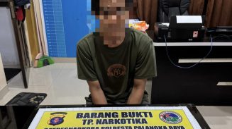Transaksi Narkoba Terendus, Warga Sabaru Ditangkap Polisi dengan 2,32 Gram Sabu