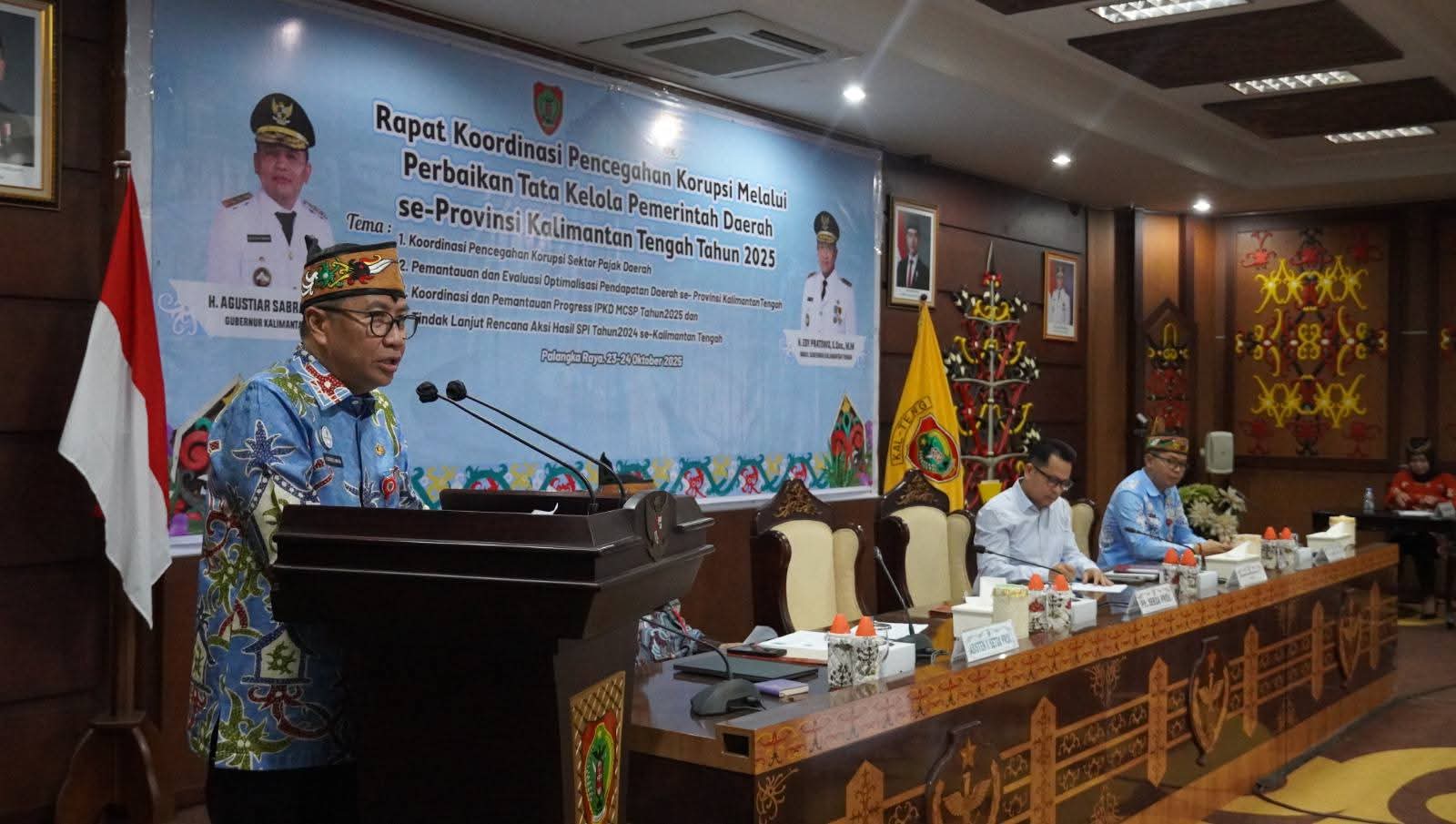 Pemprov Kalteng Siapkan Langkah Strategis Percepat Pemenuhan Dokumen Pencegahan Korupsi MCSP 2025