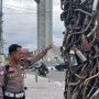 Unik! Knalpot Brong Hasil Razia Disusun Jadi Monumen Pengingat di Kota Cantik Palangka Raya