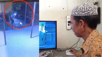 Maling Terekam CCTV, Pasangan Suami Istri Curi Motor Jamaah Saat Salat di Masjid Shalahuddin UPR