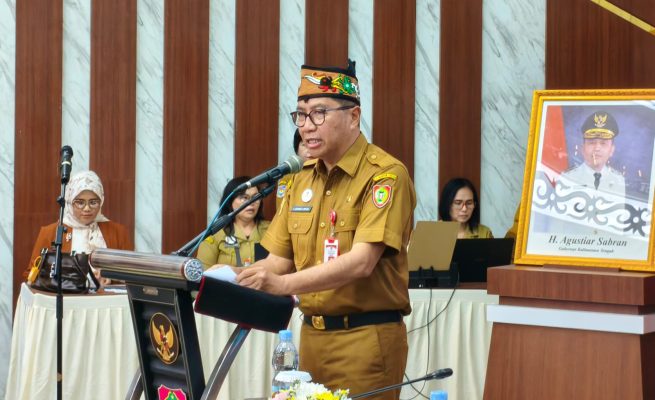 Plt Sekda Kalteng Dorong Sinkronisasi Data dan Kinerja Daerah Lewat Rakordalev Triwulan III 2025