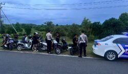 Tindak Balap Liar di Bandara, 7 Motor Berknalpot Bising Diamankan Satlantas Polresta Palangka Raya