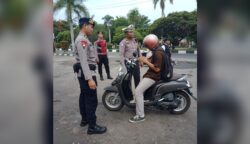 Razia Pajak Kendaraan di Jalan Yos Sudarso, 56 Kendaraan Tercatat Menunggak Pajak Dari Total 478 Kendaraan Yang Terjaring