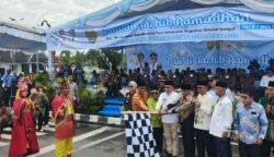 Gubernur Agustiar Sabran Lepas Pawai Tahrib di Bundaran Besar, Ajak Masyarakat Sambut Ramadhan 1447 H dengan Kebersamaan dan Persatuan