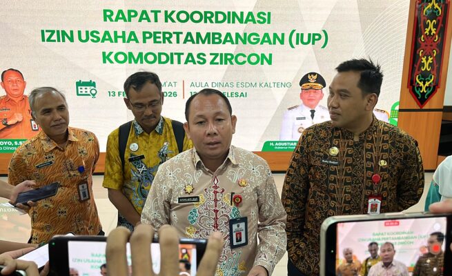 Pembatalan 14 RKAB Zirkon Dievaluasi, Pemprov Kalteng Pastikan Kepastian Hukum dan Tata Kelola Pertambangan Berkelanjutan