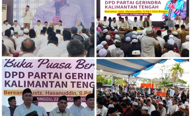 Gerindra Kalteng Gelar Buka Puasa Bersama, Gubernur Agustiar Hadir Perkuat Silaturahmi
