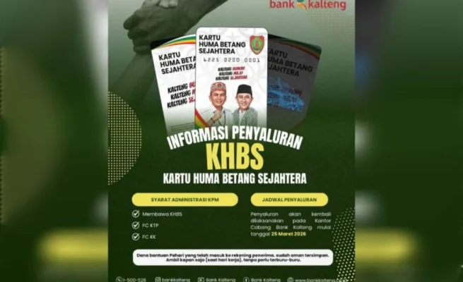 Mulai 25 Maret, Layanan Kartu Huma Betang Sejahtera Kembali Normal di Bank Kalteng
