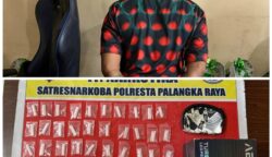 Penggerebekan di Gang Sari 45 Pahandut, Polisi Temukan Puluhan Paket Sabu dalam Dompet di Kotak AES Milik Tersangka