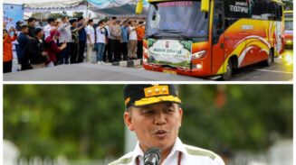 Pemprov Kalteng Hadir untuk Rakyat, Gubernur Agustiar Lepas Ratusan Pemudik Gratis, Tekankan Keselamatan dan Pelayanan Humanis