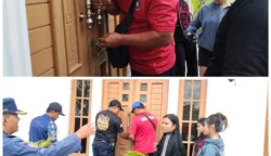 Aksi Sigap Tim Rescue Damkar Palangka Raya, Bantu Tiga Mahasiswi yang Terkunci di Luar Rumah di Jalan G Obos XXI