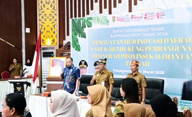 Penguatan Inovasi Daerah, Plt Sekda Kalteng Dorong Sinergi Pemprov dan Kabupaten/Kota di Rakortek Bapperida