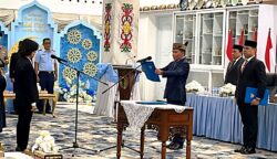 Penguatan Kepemimpinan Birokrasi, Gubernur Agustiar Lantik Linae Victoria Aden sebagai Pj Sekda Kalteng