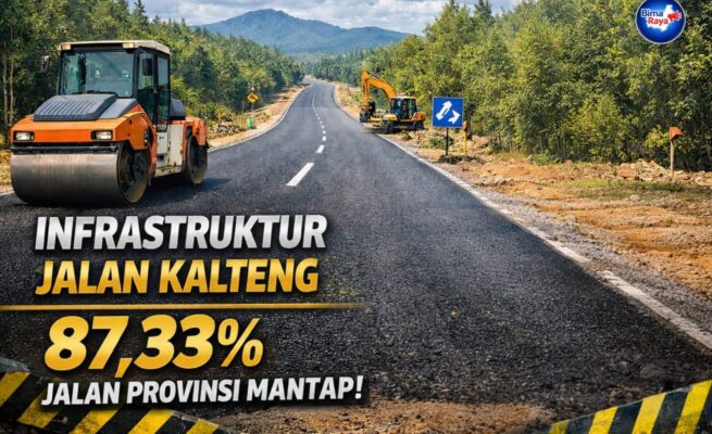 Capaian Infrastruktur Kalteng 2025 Meningkat, Jalan Provinsi Mantap Capai 87,33 Persen dari Total 1.275 Kilometer