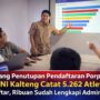 Jelang Penutupan Pendaftaran Porprov, KONI Kalteng Catat 5.262 Atlet Terdaftar, Ribuan Sudah Lengkapi Administrasi
