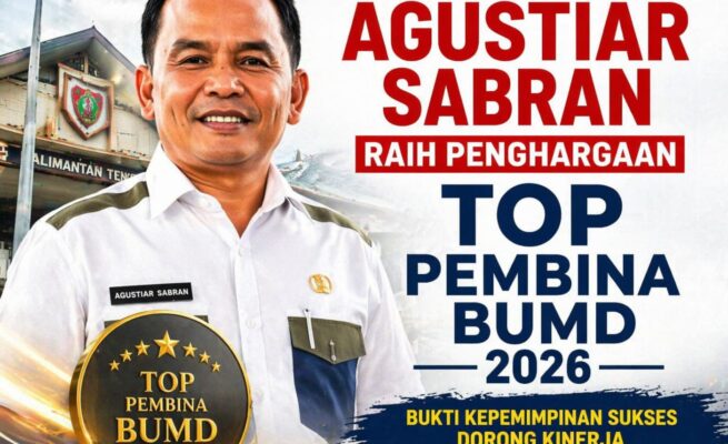 Gubernur Kalteng Agustiar Sabran Raih Penghargaan TOP Pembina BUMD 2026, Bukti Kepemimpinan Sukses Dorong Kinerja Perusahaan Daerah