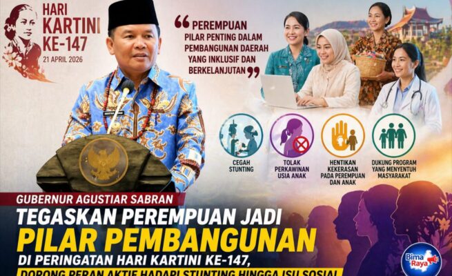 Gubernur Agustiar Sabran Tegaskan Perempuan Jadi Pilar Pembangunan di Peringatan Hari Kartini ke-147, Dorong Peran Aktif Hadapi Stunting hingga Isu Sosial