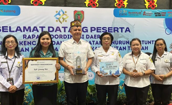 Raih Peringkat 1 Penilaian Kinerja Stunting, Bupati Jaya S. Monong: Ini Penyemangat untuk Gunung Mas