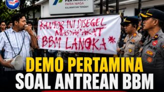 Demo Pertamina Kalteng Memanas, Massa Pertanyakan Arti “Stok BBM Aman”
