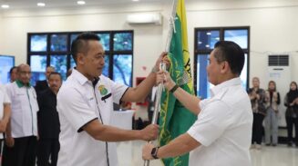 Dilantik Bersama 15 Ketua PBSI Daerah, Sugiyanto Optimistis Prestasi Bulutangkis Kalteng Terus Meningkat
