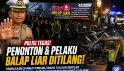 Polisi Tegas Tindak Balap Liar di Palangka Raya, Penonton Terancam Tilang dan Kendaraan Ditahan Tiga Bulan, Orang Tua Diminta Awasi Anak Keluar Malam