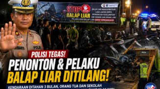Polisi Tegas Tindak Balap Liar di Palangka Raya, Penonton Terancam Tilang dan Kendaraan Ditahan Tiga Bulan, Orang Tua Diminta Awasi Anak Keluar Malam