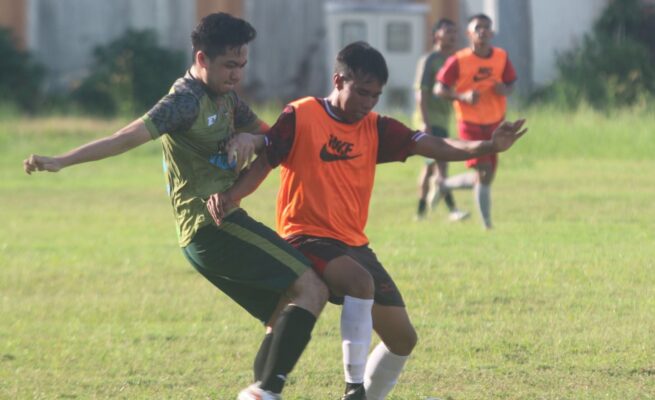 Jelang Porprov Kalteng, Tim Sepakbola Palangka Raya Matangkan Mental dan Fisik Lewat Uji Coba Kontra Persepun FC dan BBP