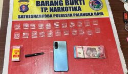 Ungkap Dugaan Peredaran Sabu, Satresnarkoba Polresta Palangka Raya Amankan 22 Paket Narkotika