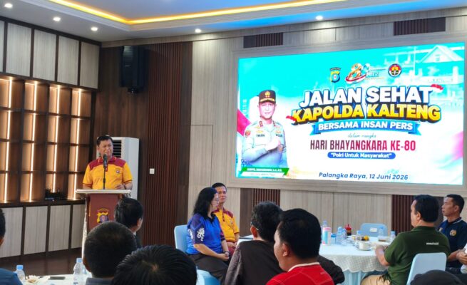 Sinergi Tanpa Batas, Kapolda Kalteng Ajak Insan Pers Olahraga Bersama dan Hidupkan Kearifan Lokal di HUT Bhayangkara ke-80