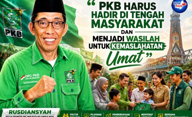 Rusdiansyah Resmi Nakhodai DPC PKB Kota Palangka Raya: PKB Harus Hadir Di Tengah Masyarakat Dan Menjadi Wasilah Untuk Kemaslahatan Umat