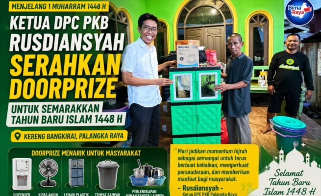 Ketua DPC PKB Rusdiansyah Serahkan Doorprize Tahun Baru Islam 1448 H, Semarakkan Perayaan di Kereng Bangkirai