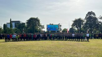 Polda Kalteng Gelar Apel Sabuk Kamtibmas, Kapolda Ajak Masyarakat Hidupkan Nilai Huma Betang