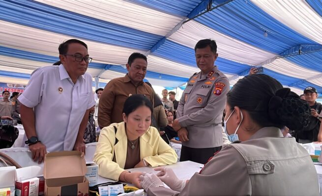 Puncak Bakti Kesehatan Hari Bhayangkara ke-80, Polda Kalteng Targetkan 1.500 Warga Mendapat Layanan Gratis