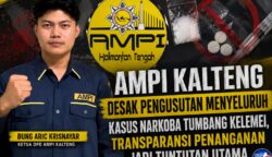 AMPI Kalteng Desak Pengusutan Menyeluruh Kasus Narkoba Tumbang Kelemei, Transparansi Penanganan Jadi Tuntutan Utama