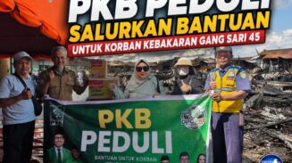 DPC PKB Kota Palangka Raya Bergerak Cepat Bantu Warga Terdampak Kebakaran di Jalan Dr. Murjani Gang Sari 45