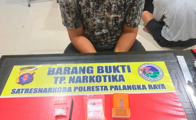 Satresnarkoba Polresta Palangka Raya Tangkap Seorang Pria 26 Tahun di Barak Jalan Pandan Sari, Sita Sabu Seberat 4,42 Gram