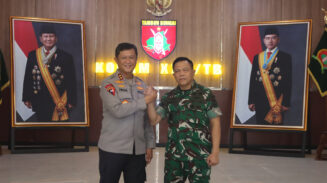 Kapolda Kalteng Perkuat Soliditas TNI-Polri Melalui Silaturahmi dengan Pangdam XXII Tambun Bungai