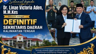 Gubernur Agustiar Sabran Resmi Lantik Linae Victoria Aden Sebagai Sekda Kalteng Definitif