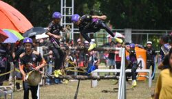 Siap Siaga! Relawan Damkar se-Palangka Raya Uji Ketangkasan di Lapangan Sanaman Mantikei
