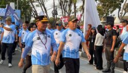 Tambun Bungai Run Gelora Semarak HUT Kodam XXII/TB dan HUT Ke-81 RI di Palangka Raya