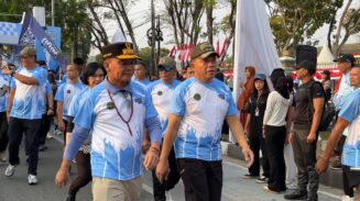 Tambun Bungai Run Gelora Semarak HUT Kodam XXII/TB dan HUT Ke-81 RI di Palangka Raya