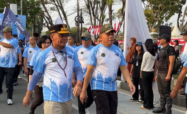 Tambun Bungai Run Gelora Semarak HUT Kodam XXII/TB dan HUT Ke-81 RI di Palangka Raya