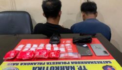 Grebek Rumah di Kereng Bangkirai, Satresnarkoba Polresta Palangka Raya Amankan Dua Pelaku dan 22 Paket Sabu Siap Edar