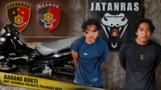 Polresta Palangka Raya Tangkap Dua Pelaku Curanmor, Sepeda Motor Yamaha MX-King Diamankan