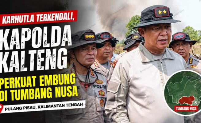 Tinjau Karhutla Tumbang Nusa, Kapolda Kalteng Instruksikan Penambahan Embung dan Sumur Bor