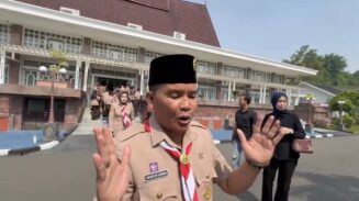 Pesan Gubernur Agustiar untuk Kontingen Kalteng di Jamnas XII: Tetap Rendah Hati dan Pegang Semboyan Isen Mulang