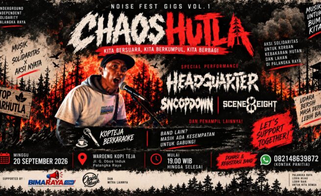 Yuk Merapat ke CHAOSHUTLA Minggu Depan! Nonton Konser Musik Indie Sambil Bantu Warga Terdampak Karhutla di Palangka Raya
