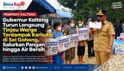 Gubernur Kalteng Turun Langsung Tinjau Warga Terdampak Karhutla di Sei Gohong, Salurkan Pangan hingga Air Bersih