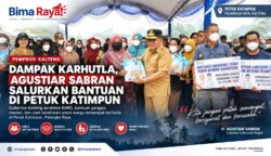 Gubernur Agustiar Sabran Serahkan KHBS dan Bantuan Pangan untuk Ratusan Warga Petuk Katimpun Terdampak Karhutla