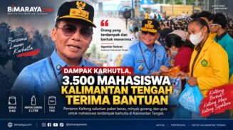 Dampingi Mahasiswa Terdampak Karhutla, Gubernur Kalteng Agustiar Sabran Salurkan Bantuan Pangan untuk 3.500 Mahasiswa